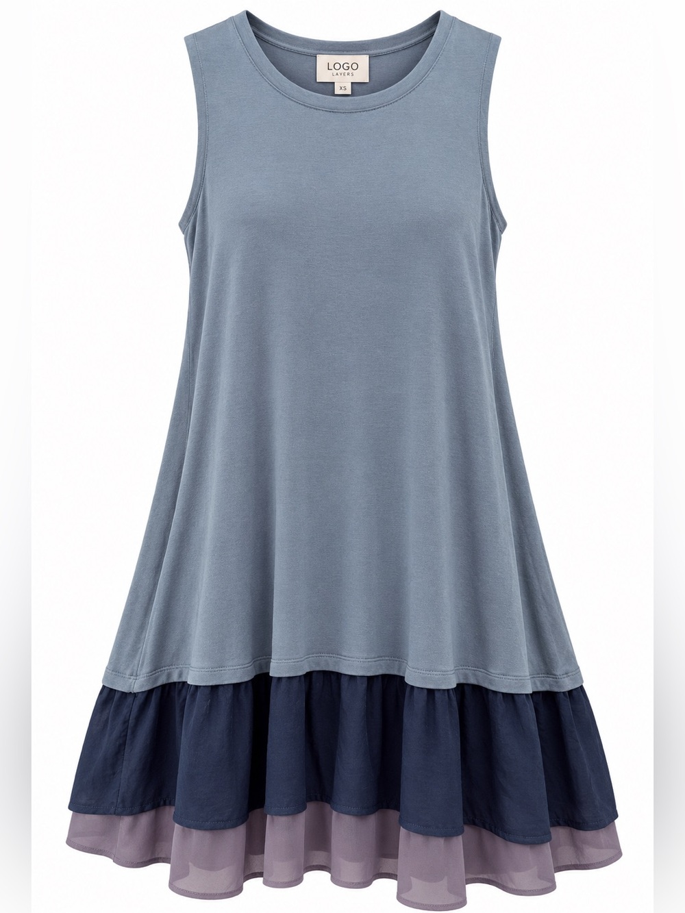 LOGO Layers Lori Goldstein Layered Tunic Dress